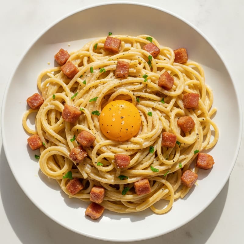 Classic Carbonara with Pancetta and Egg