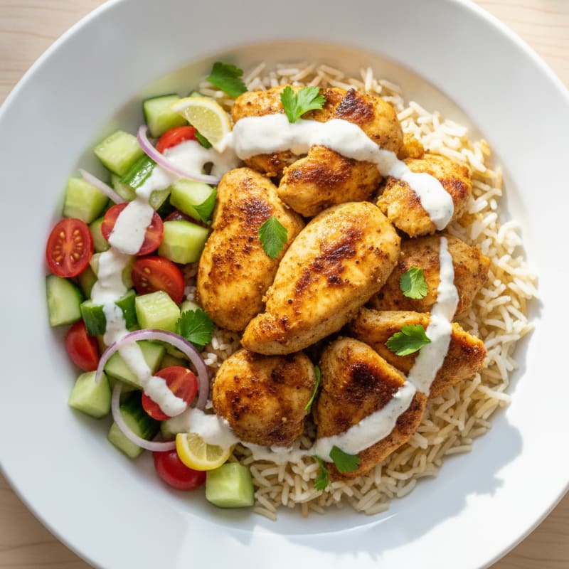 Chicken Shawarma Rice Bowl