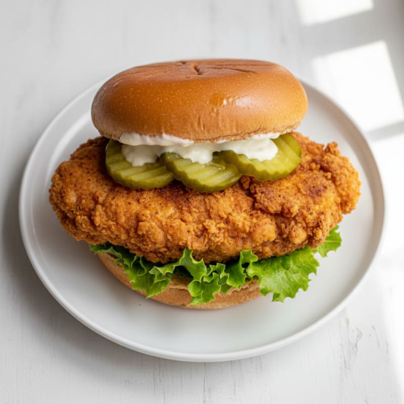 Buttermilk Fried Chicken Sandwich with Pickles