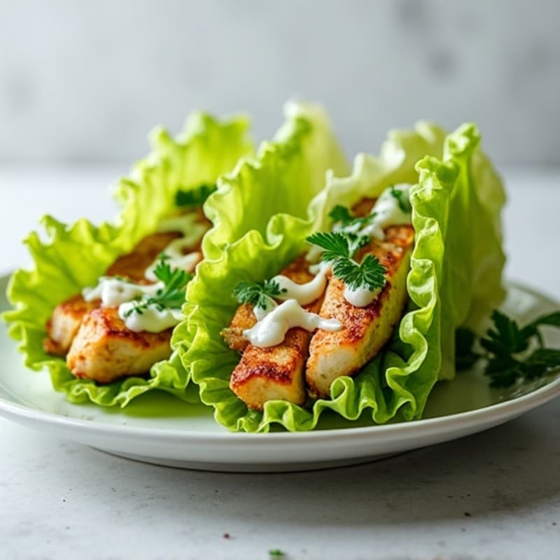 Fresh Herb-Grilled Chicken Lettuce Wrap