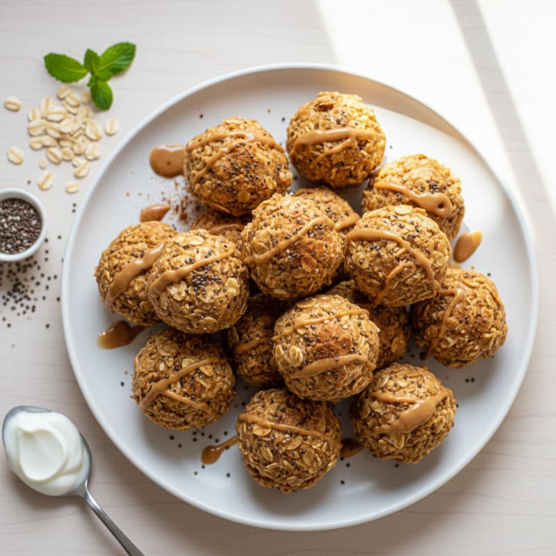Creamy Peanut Butter Protein Bites