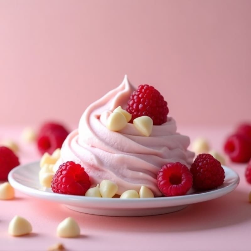 Raspberry White Chocolate Creamy Protein Mousse