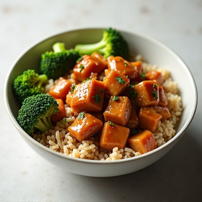 Sticky Ginger-Garlic Teriyaki Chicken Bowl