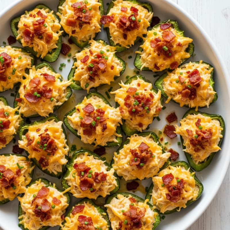 Baked Jalapeño Poppers with Bacon