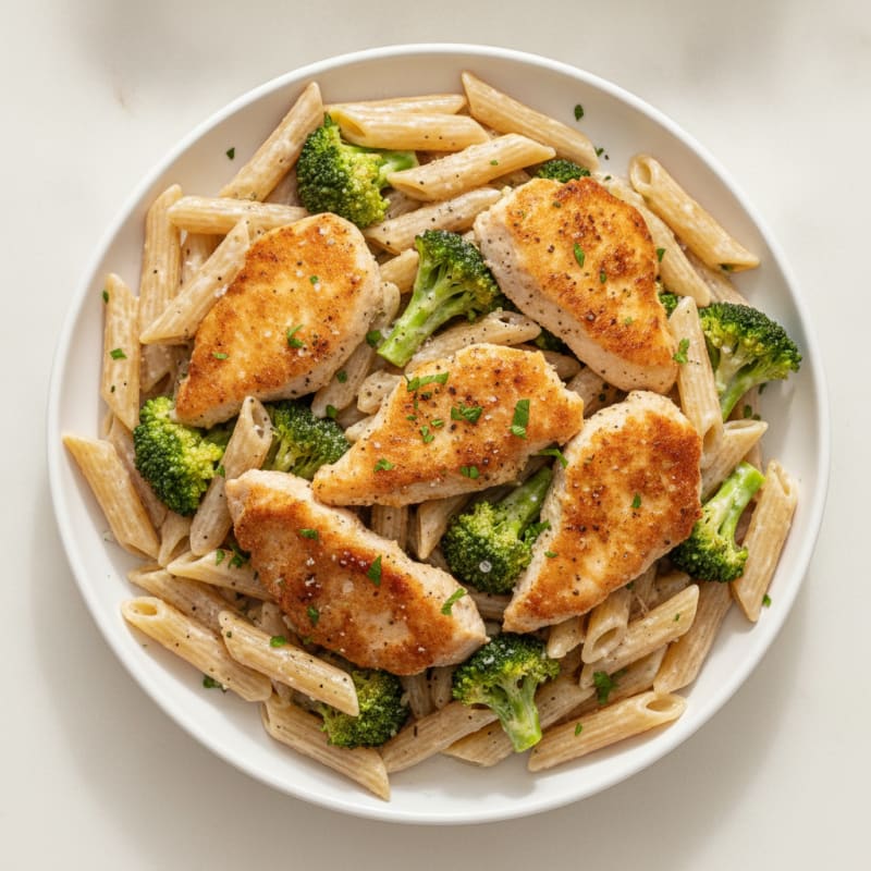 Garlic Parmesan Chicken Alfredo Pasta