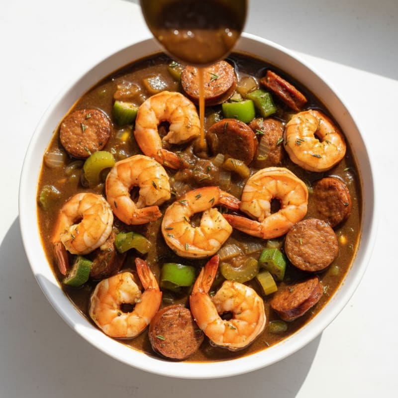 Creole Shrimp and Sausage Gumbo