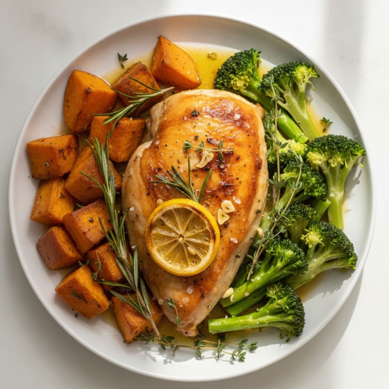 Lemon Herb Roasted Chicken Dinner