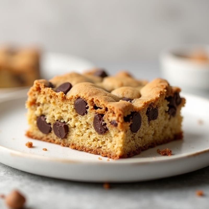 Protein-Packed Almond Flour Chocolate Chip Cookie Cake