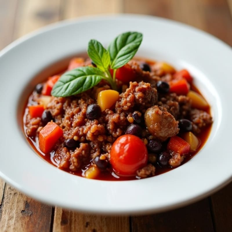 Hearty Black Bean and Beef Chili