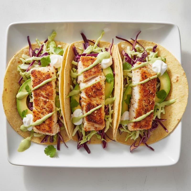 Pan-Seared Cod Fish Tacos