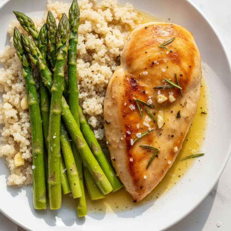 Lemon Herb Chicken with Roasted Asparagus