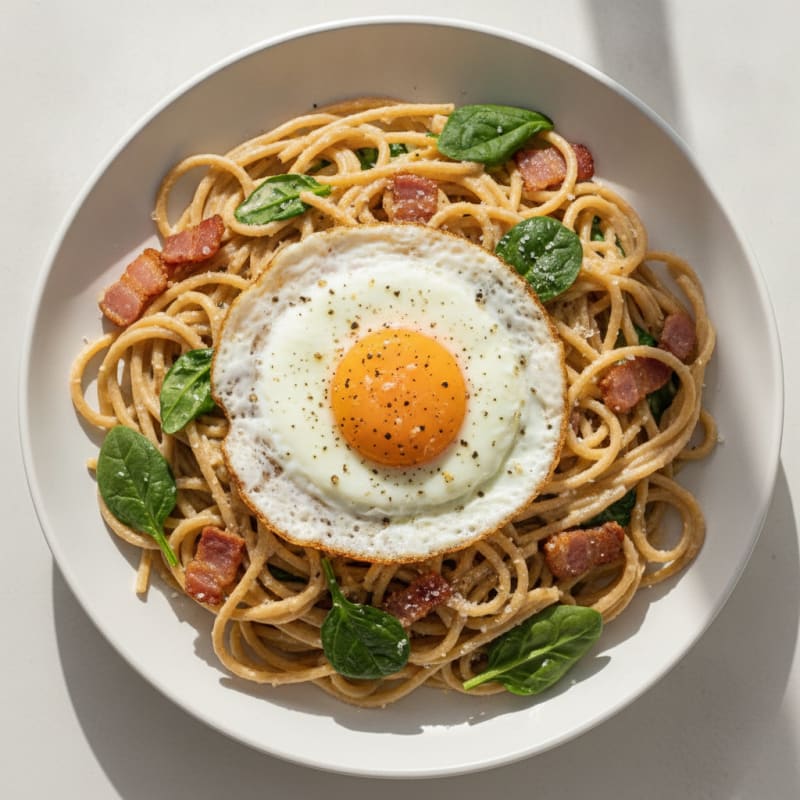 Classic Carbonara with Pancetta and Egg