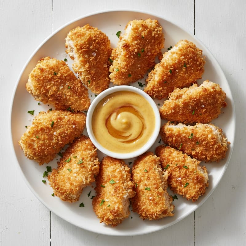 Buttermilk Fried Chicken with Honey-Mustard Sauce