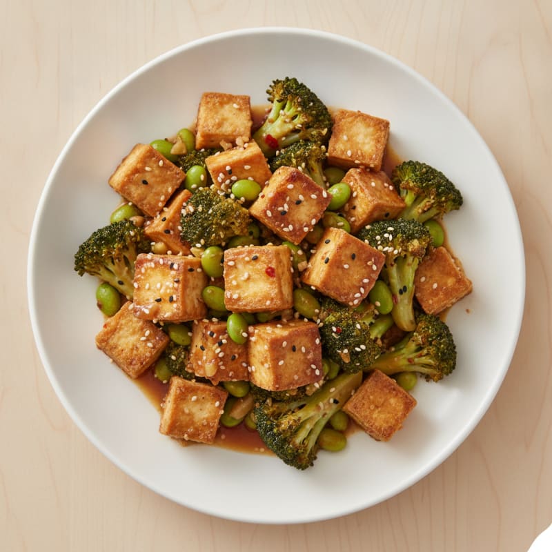 Sesame Tofu Stir-Fry