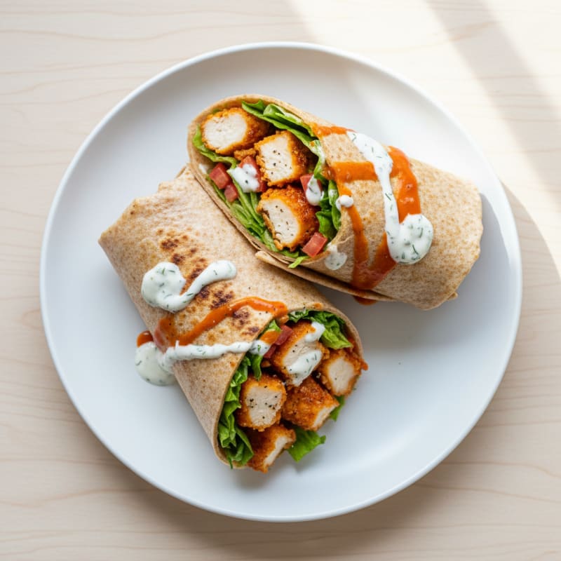 Crispy Buffalo Ranch Chicken Wrap