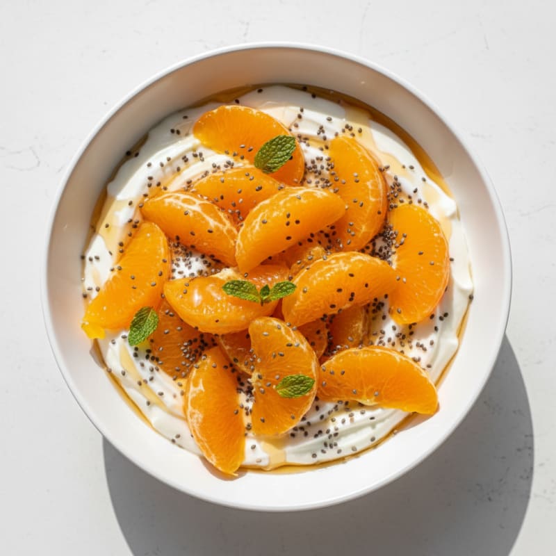 Orange Honey Chia Yogurt Power Bowl