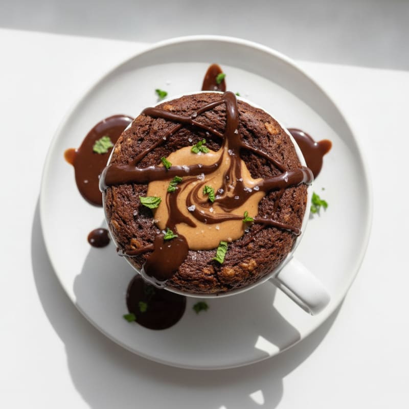 Fluffy Chocolate Protein Mug Cake
