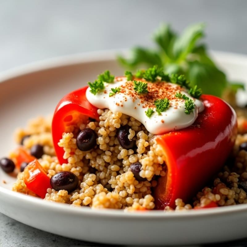 Protein-Packed Turkey and Quinoa Stuffed Bell Peppers