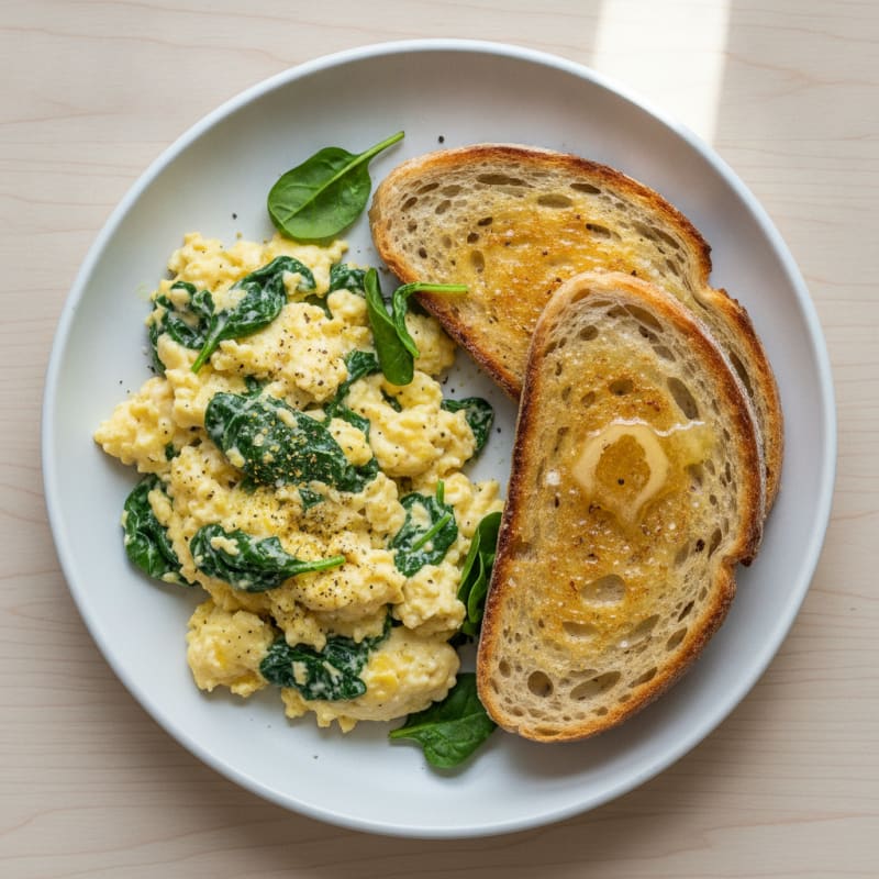 Protein-Packed Sourdough and Scrambled Eggs