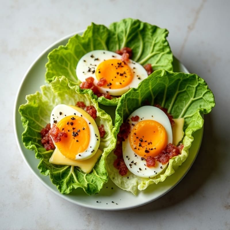 Crispy Prosciutto and Gruyere Lettuce Wrap