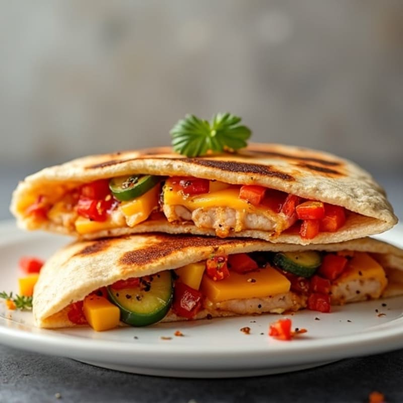 Crispy Sheet Pan BBQ Chicken Quesadillas