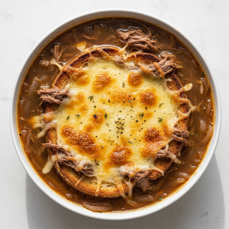 Caramelized Onion and Gruyere Soup