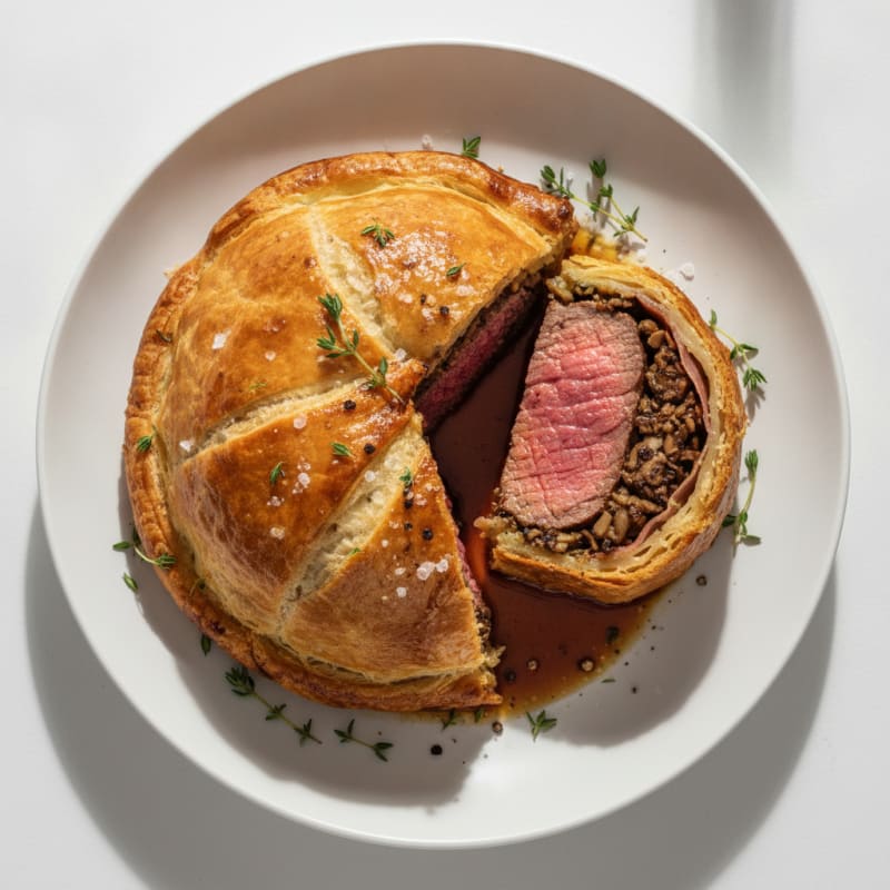 Beef Wellington with Mushroom Duxelles