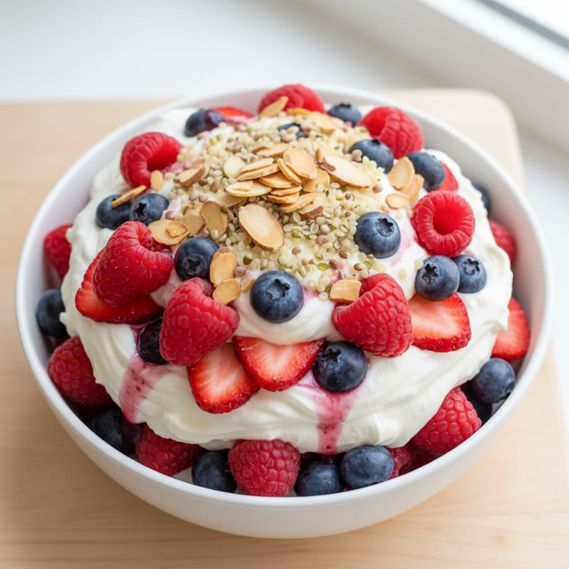 Creamy Greek Yogurt Protein Parfait with Mixed Berries