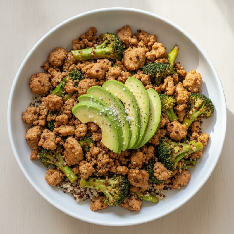 Ground Chicken Ginger Broccoli Stir-Fry
