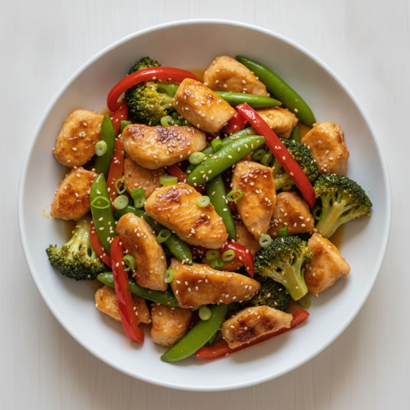 Orange Glazed Chicken Stir-Fry
