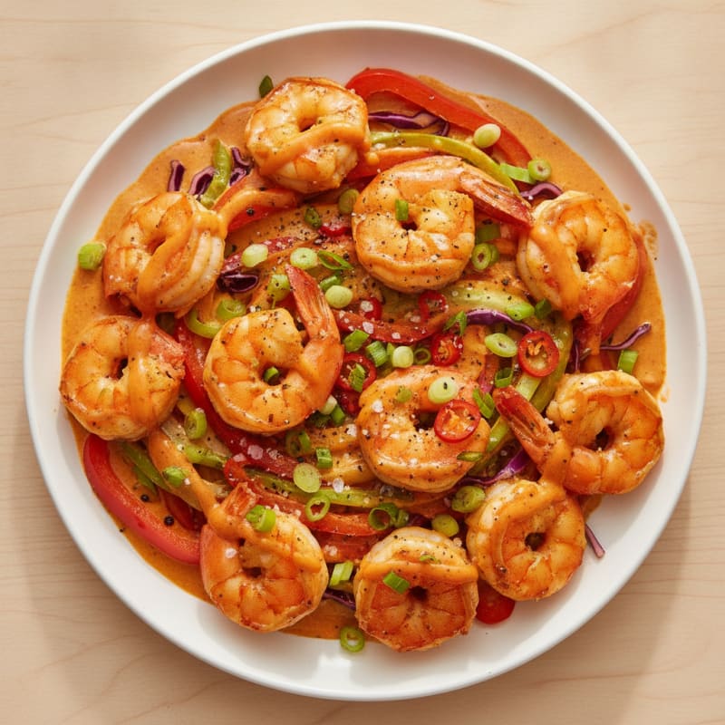 Sweet Chili Garlic Shrimp Skillet