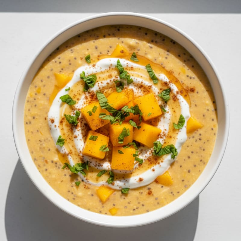 Creamy Golden Mango Chia Pudding