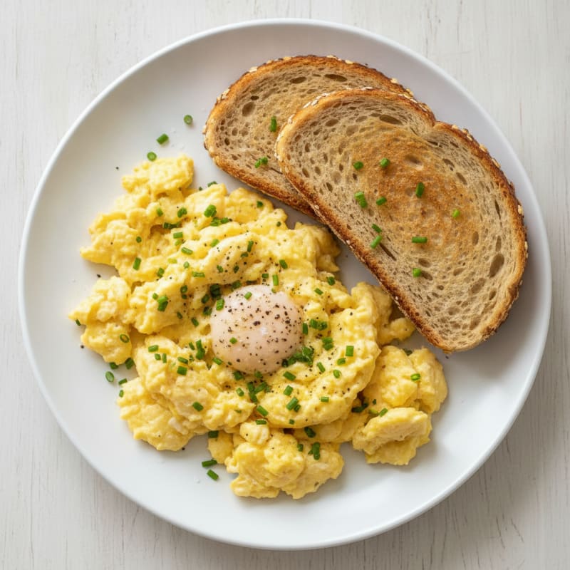 Classic Scrambled Eggs with Chives