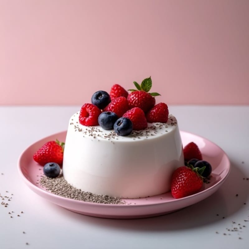 Silky Greek Yogurt Protein Mousse with Mixed Berries