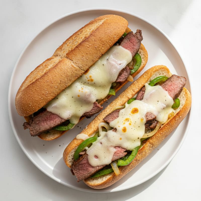 Classic Philly Cheesesteak Sandwich