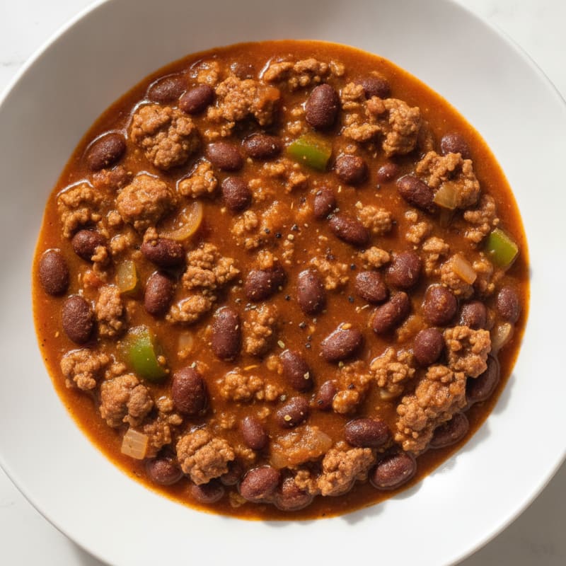 Ground Beef and Black Bean Chili