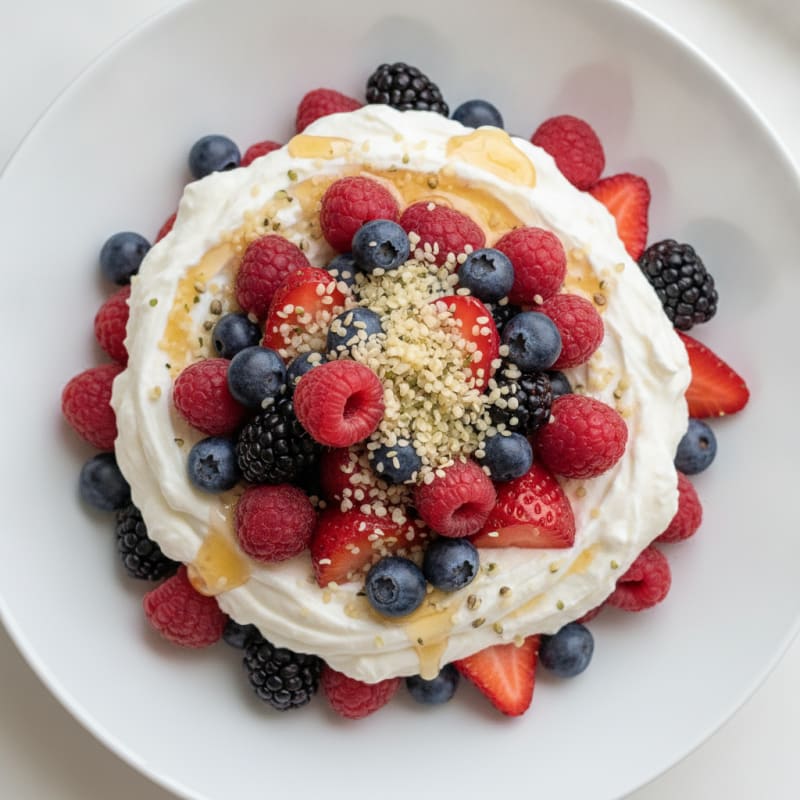 Creamy Greek Yogurt Protein Parfait with Mixed Berries