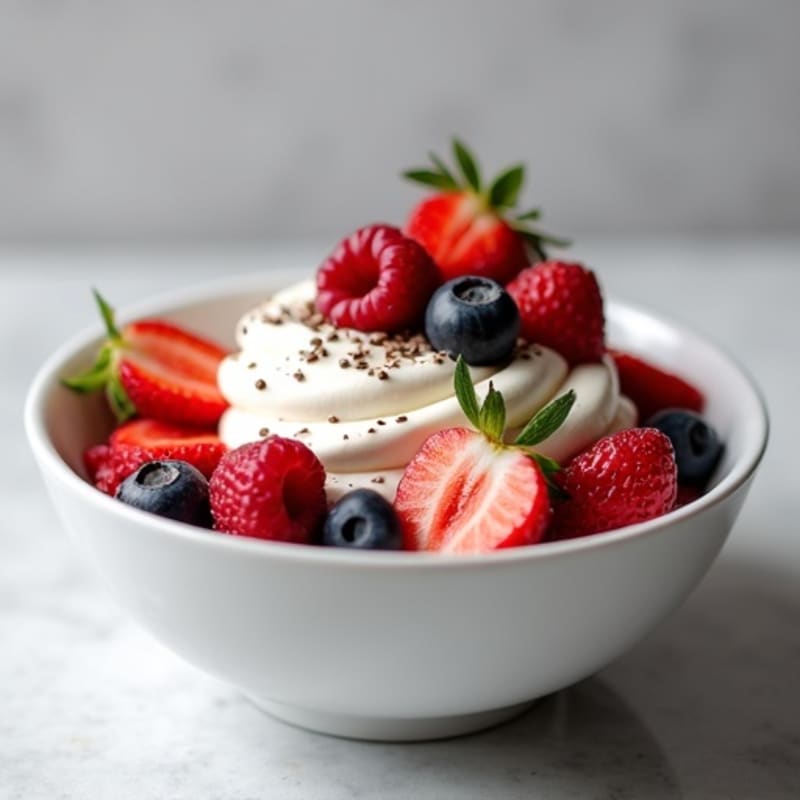 Creamy High-Protein Berry Cheesecake Bowl