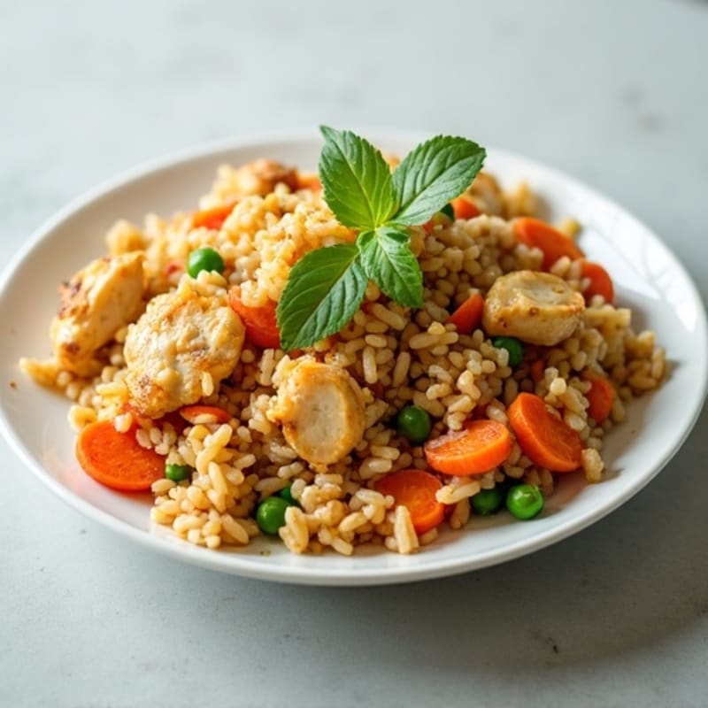 Healthy Chicken and Veggie Fried Rice