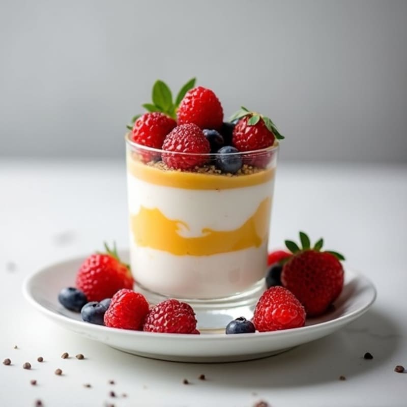 Creamy Greek Yogurt Protein Parfait with Berries