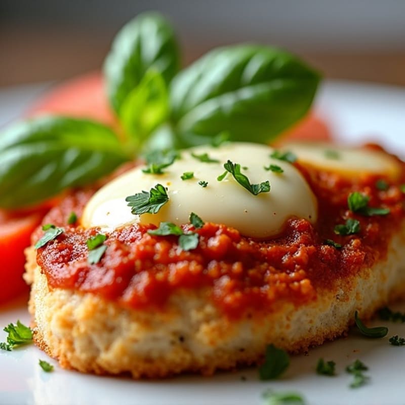 Crispy Baked Chicken Parmesan with Fresh Herbs