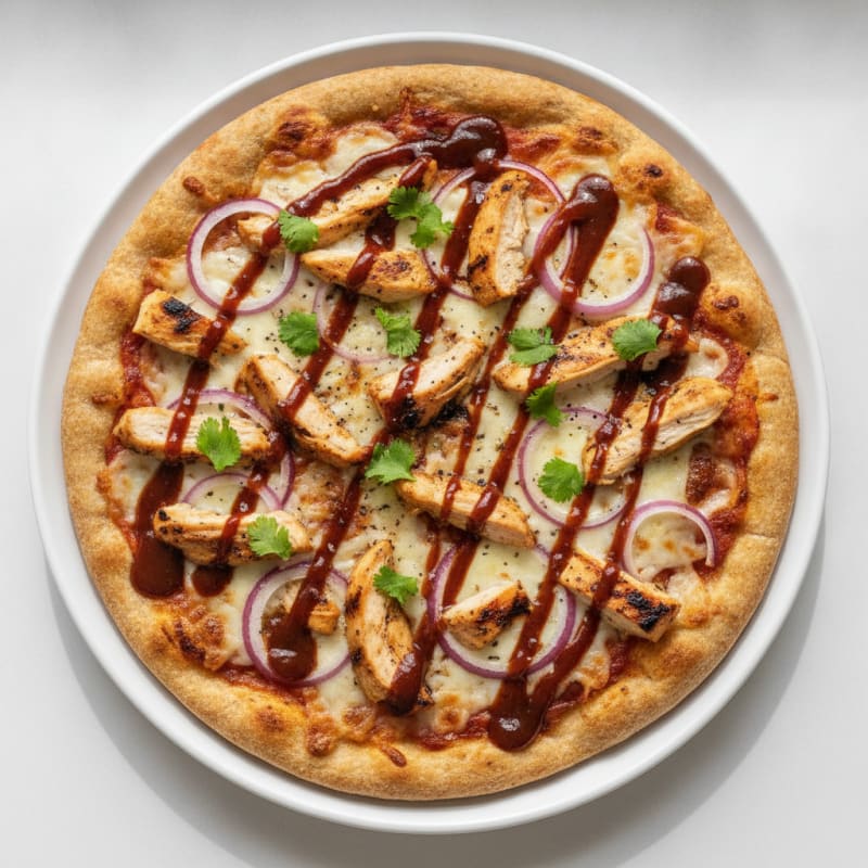 High-Protein BBQ Chicken Pizza