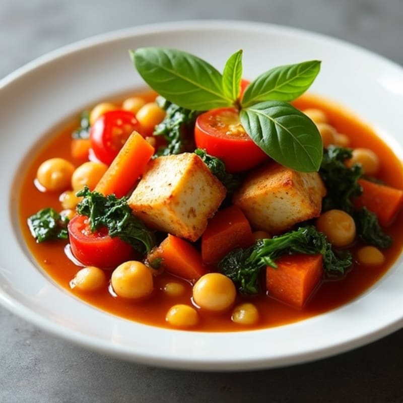 Hearty Spiced Chickpea and Vegetable Stew