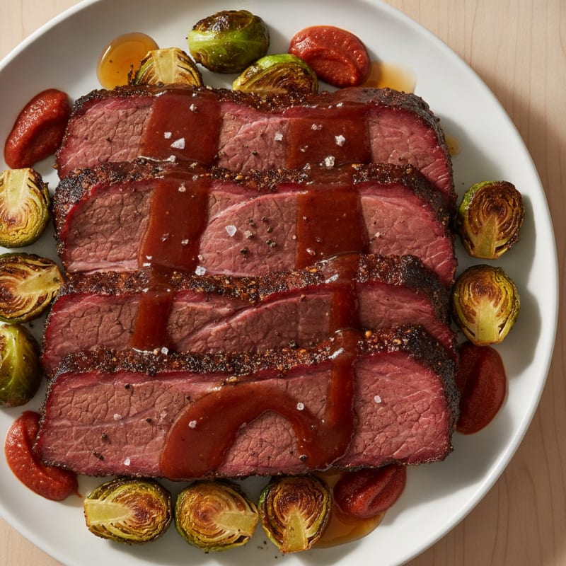 Slow-Smoked Texas Brisket with BBQ Glaze