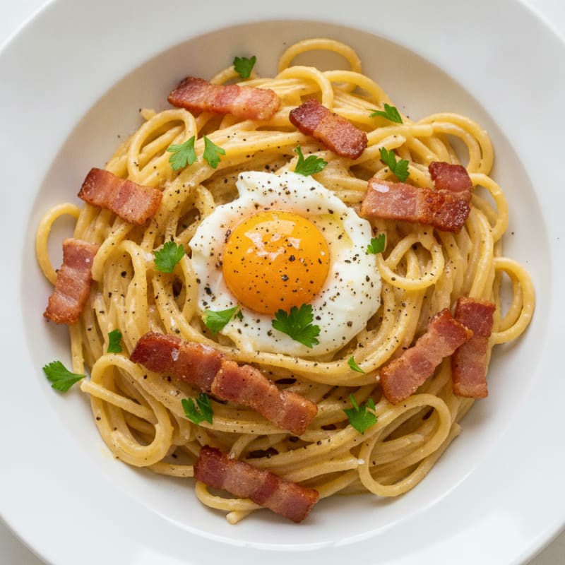 Classic Carbonara with Pancetta and Egg