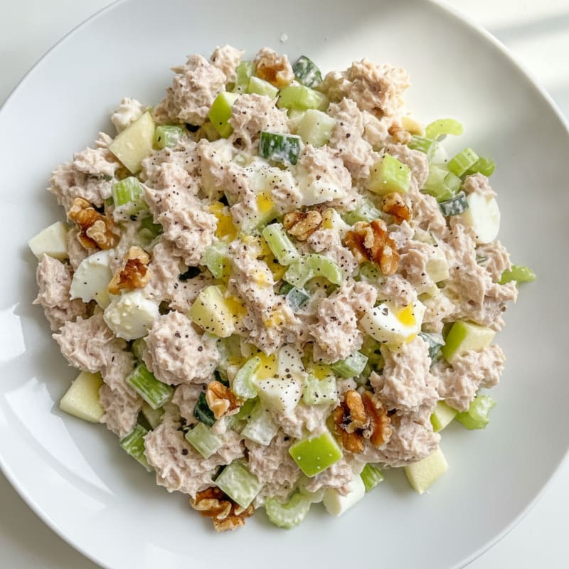 Tuna Salad with Walnuts and Apple
