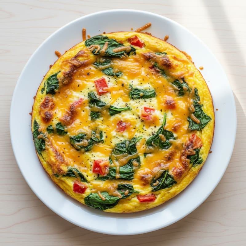 Golden Cheesy Baked Egg Casserole