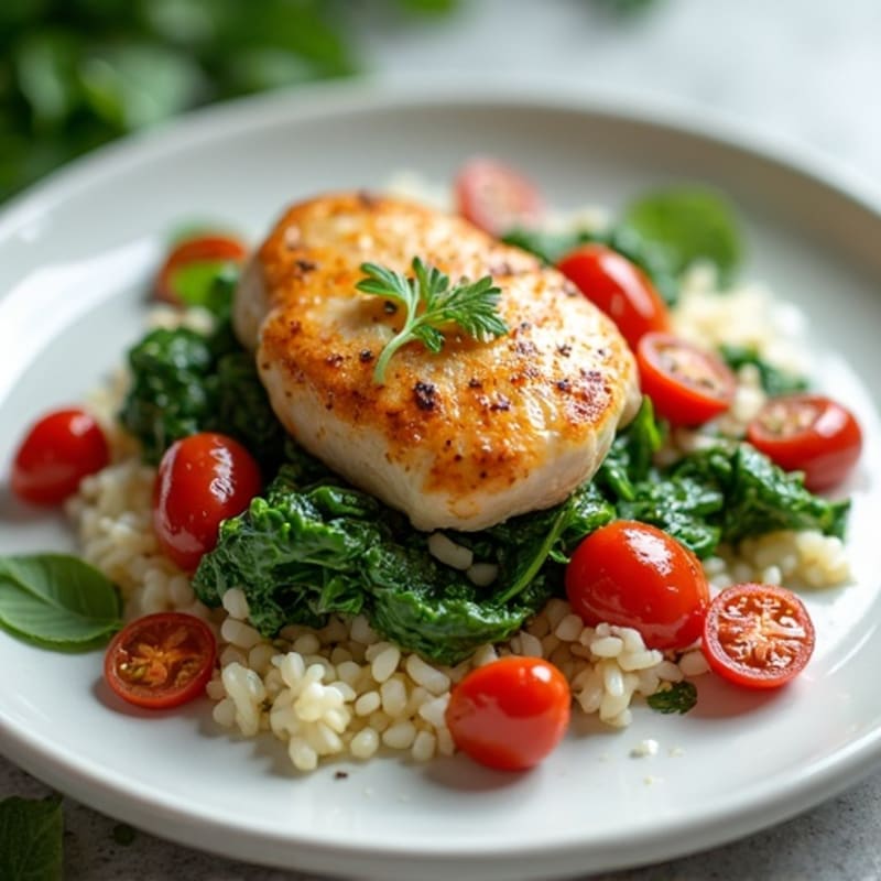 Creamy Sun-Dried Tomato Chicken with Fresh Spinach