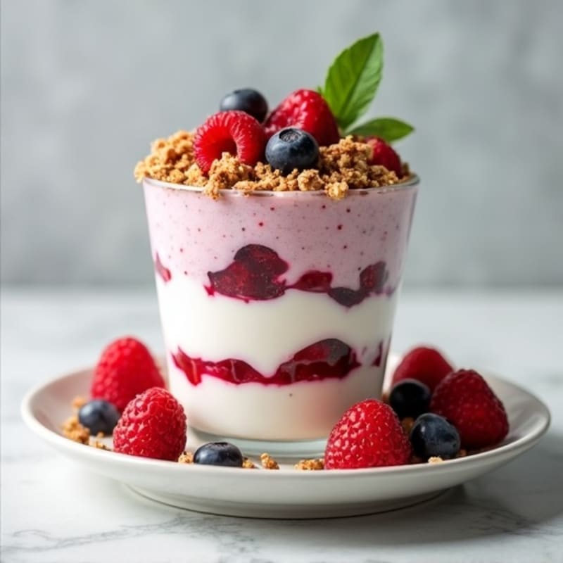 Creamy Greek Yogurt Protein Parfait with Berries