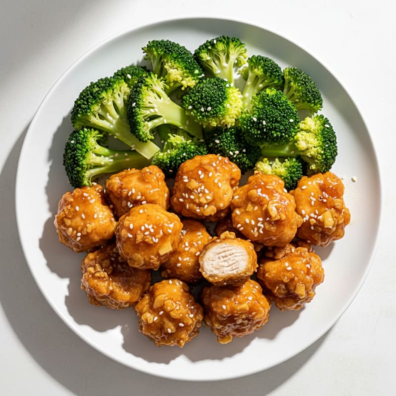 Crispy Honey-Garlic Chicken Bites